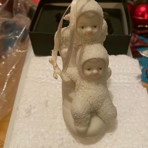 Snowbabies One, Two, High Button Shoe Ornament